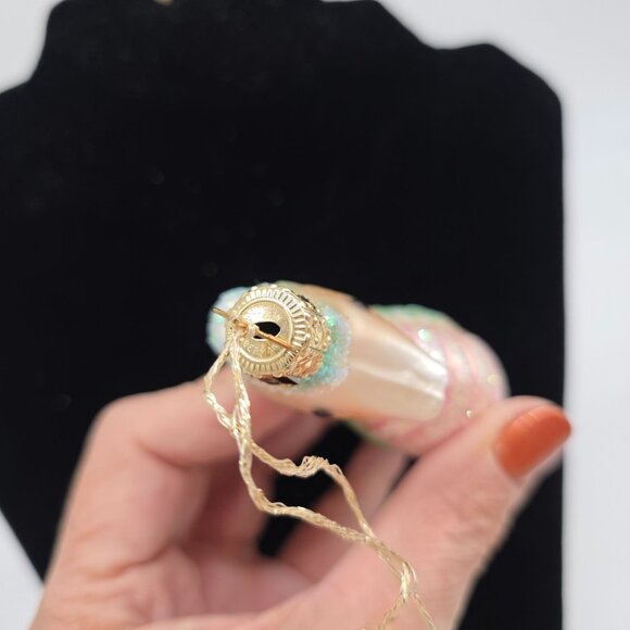 Christopher Radko 1996 Seahorse Glass Ornament Charlie Horse 4.5" - Picture 7 of 7